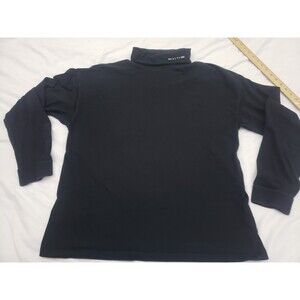 1017 ALYX 9SM Black Visual Logo Turtleneck Stretch Lightweight Designer Size XXL